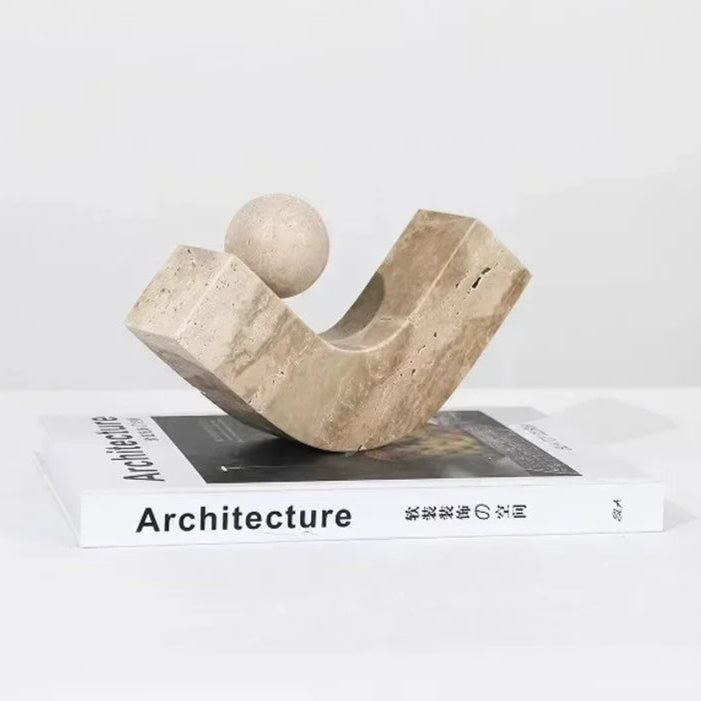 Geometric Natural Stone Ornament