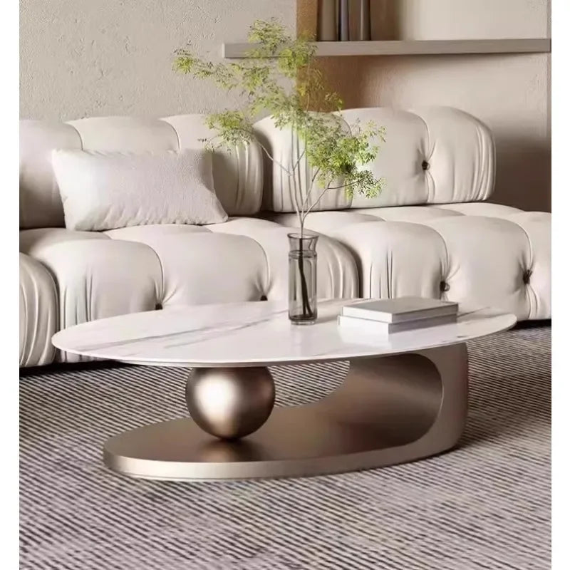 Minimalist Marble Top Coffee Table