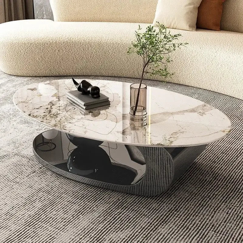 Minimalist Marble Top Coffee Table