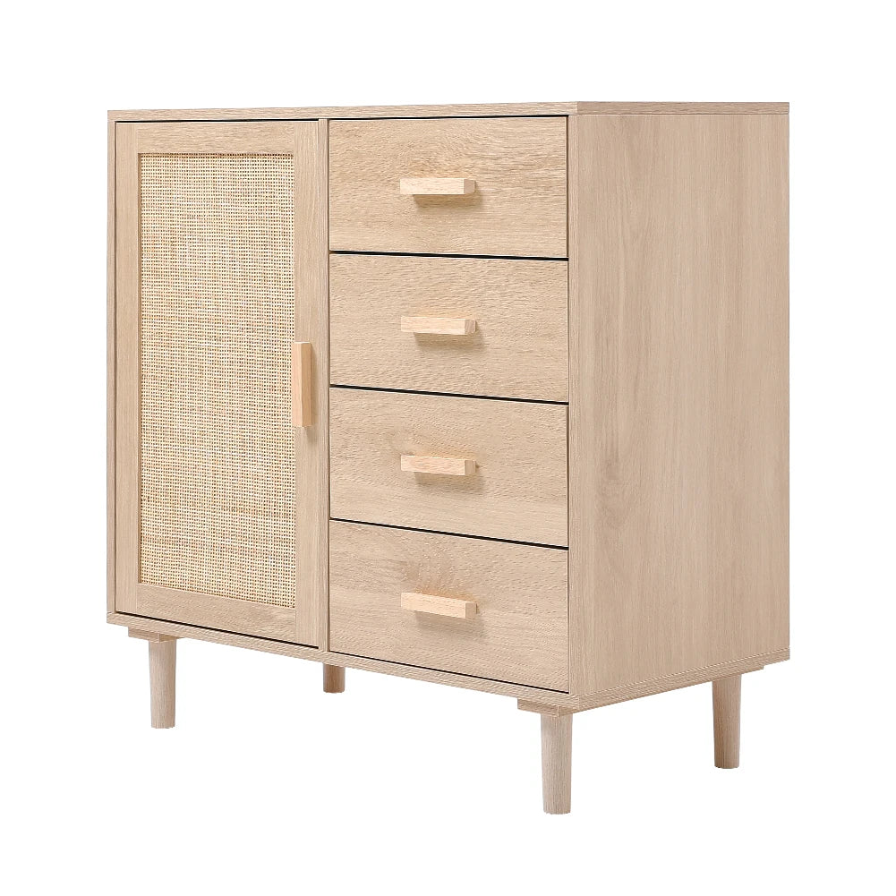 Rattan Accent Side Cabinet